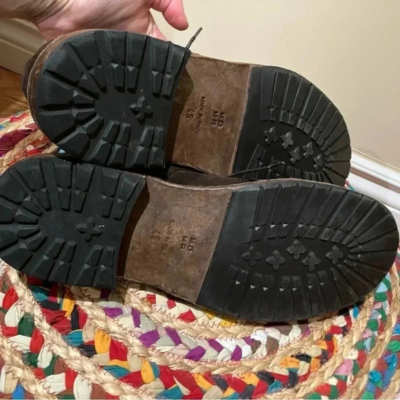 Moma  brown suede leather shoes made in Italy 45 - Picture 2 of 6